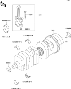 ZR1100 Коленвал