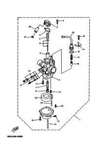 YN100 Carburetor assy