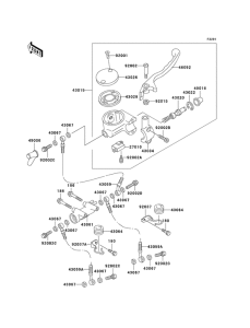 KZ1000 Передний тормозной цилиндр