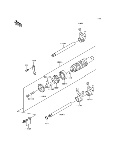 KZ1000 Переключение / вилка переключения