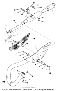TY175B Выхлопная система