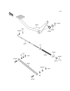 KH125 Педаль тормоза