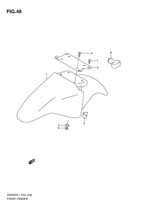 GS500 Переднее крыло