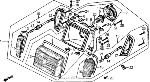 CX500 Front combination light