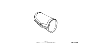 VTX1300T Leather front pouch (fringed)