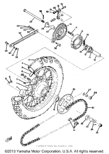 YZ80A Переднее колесо