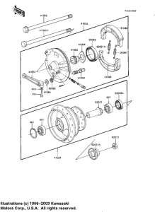KE175 Front hub / brake