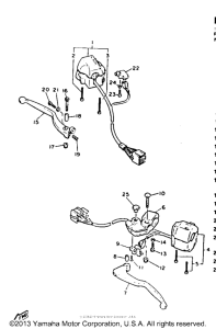 FZR600RE Рулевые переключатели