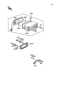 ZX400 Задний фонарь