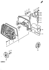 GS850 Задний комбинированный сигнал