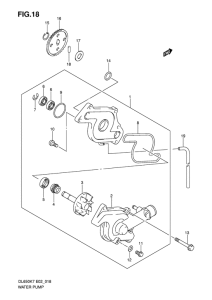 DL650 (ABS) Водяная помпа