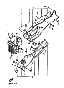 FZ600 FZ600U Боковая крышка