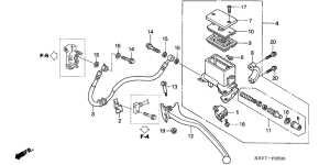 NSS250X Rr. brake master cylinder