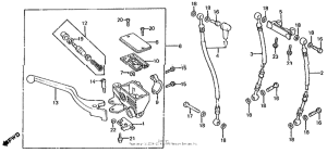 VT750C Передний главный тормозной цилиндр