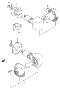 RG125 Поворотники