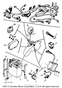XV535T Электрика