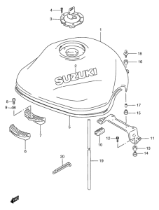 GSF1200S (ABS) Tank fuel