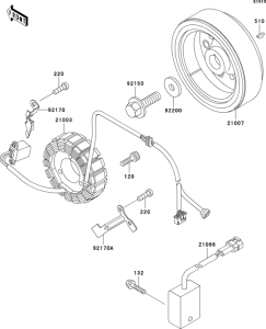 KLX300R Генератор