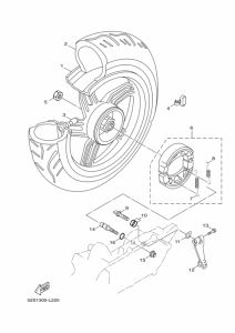 HW151 Rear wheel complete assy