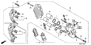 NSS250 (ABS) Передний суппорт