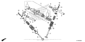 CMX250X Распределительный вал и клапана