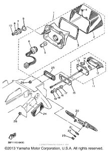 FZR400W Фонарь