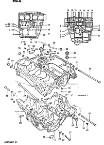 GS1100 Картер двигателя