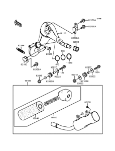 KX125 Глушитель