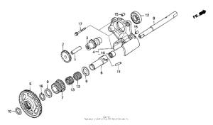 GL1500SE Задняя передача