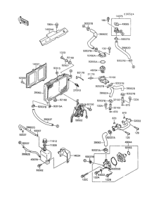 ZX500 Radiator(1 / 2)(zx500b-000651-)