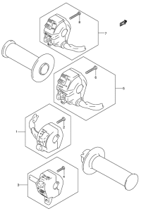 DR200 Рулевой переключатель