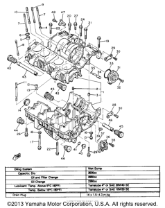 XJ650LH Картер двигателя