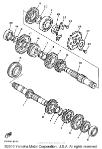 XT600SC Трансмиссия