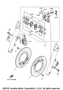 XV1900CU Передний суппорт