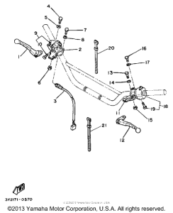 XT250K Handle switch - lever
