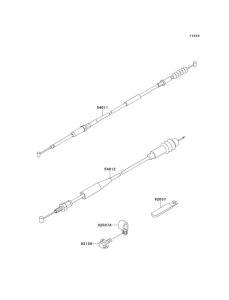 KX125 Тросы управления