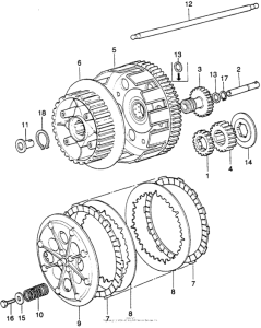 XL250 Сцепление