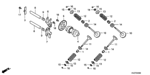 NSS250 (ABS) Распред вал / клапана