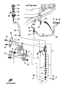 MT03 Задний тормозной цилиндр