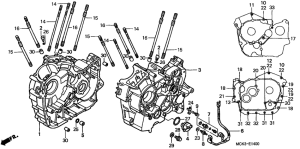 VT1100C2 Картер двигателя