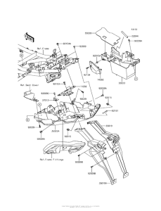 KLE650 Заднее крыло