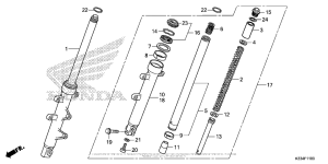 CBR300R Передняя вилка