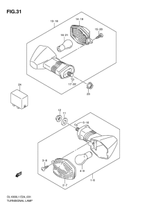 DL1000 Поворотники