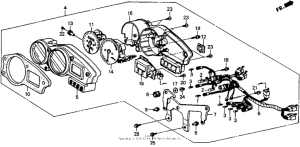 RVF750 Спидометр + тахометр