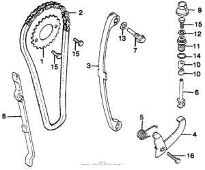 CT125 Натяжитель цепи