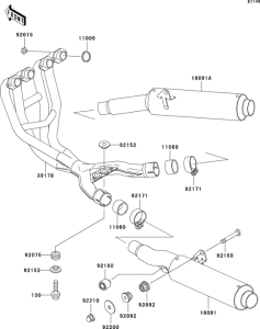 ZX600 Глушитель