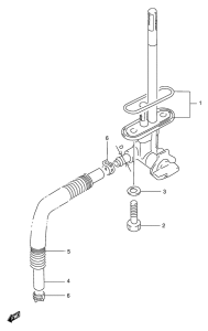 RG125 Топливный кран