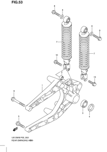 UX125 Rear swingingarm