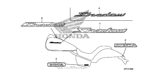 VT750C2B Наклейки