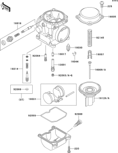 ER500 Carburetor parts(1 / 2)